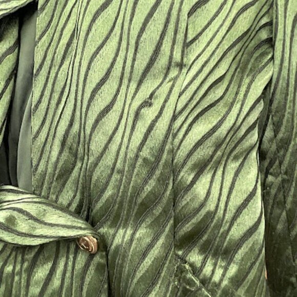 Retrofete Stripped Jana Romper Single Button Long Sleeve Size XS Green - Picture 16 of 16